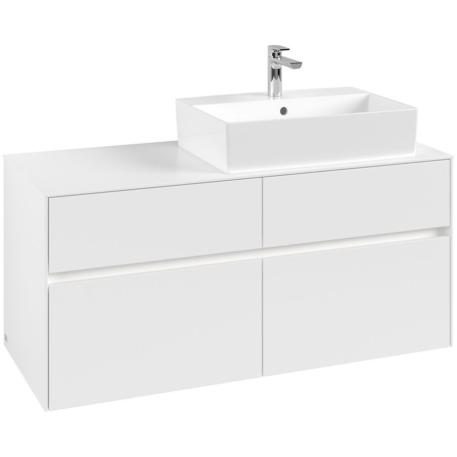 Wastafelonderkast Collaro 1200x548x500mm Wh.Matt C130B0MS