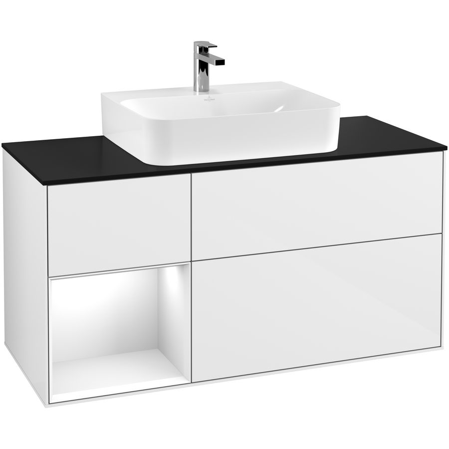 Wastafelonderkast Finion 1200x603x501mm G.White.L G162GFGF