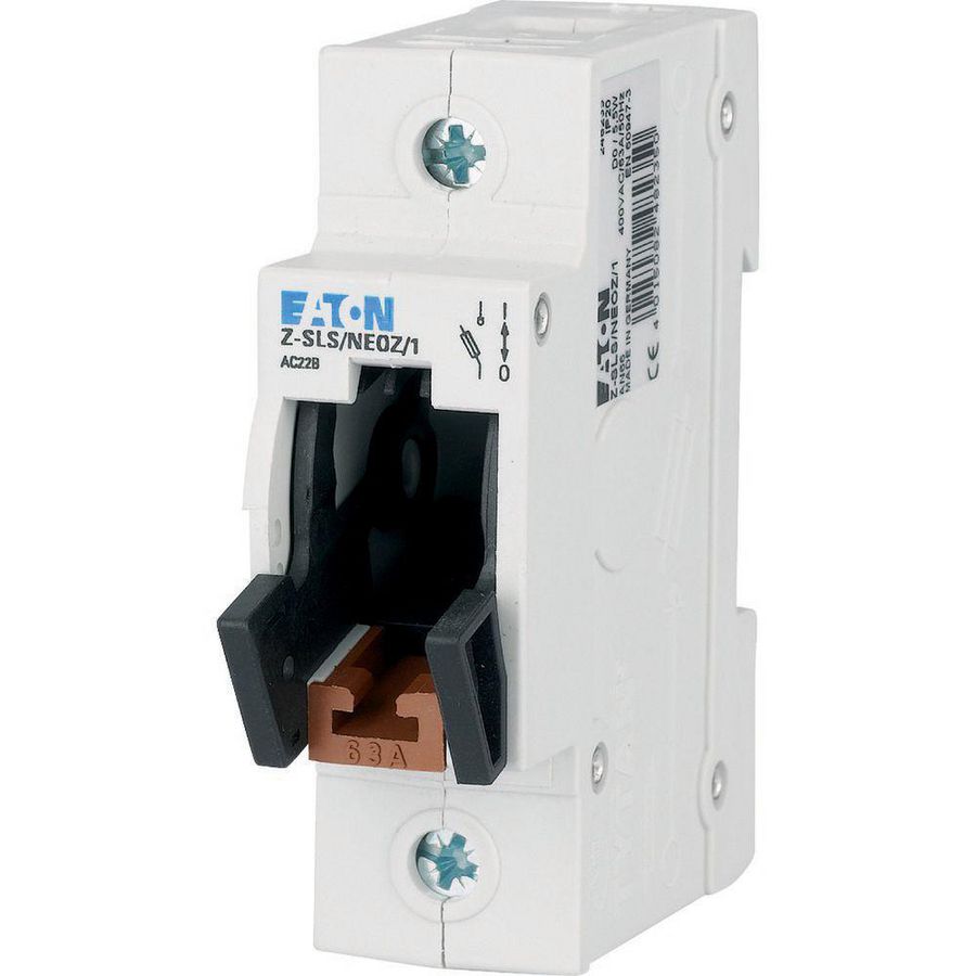 Zekeringlastscheider D02 of D01, 63A, 400VAC, 1p 27mm Eaton