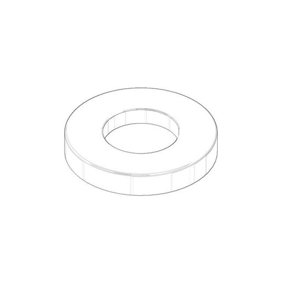 Rozet v. 3-gats wastafelmgkrn 59x27,5x9mm chr