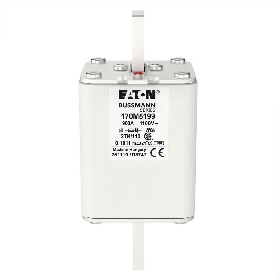 Zekering hoge snelheid 900A AC 1100V 100kA 2 61x75x1 VVE=3