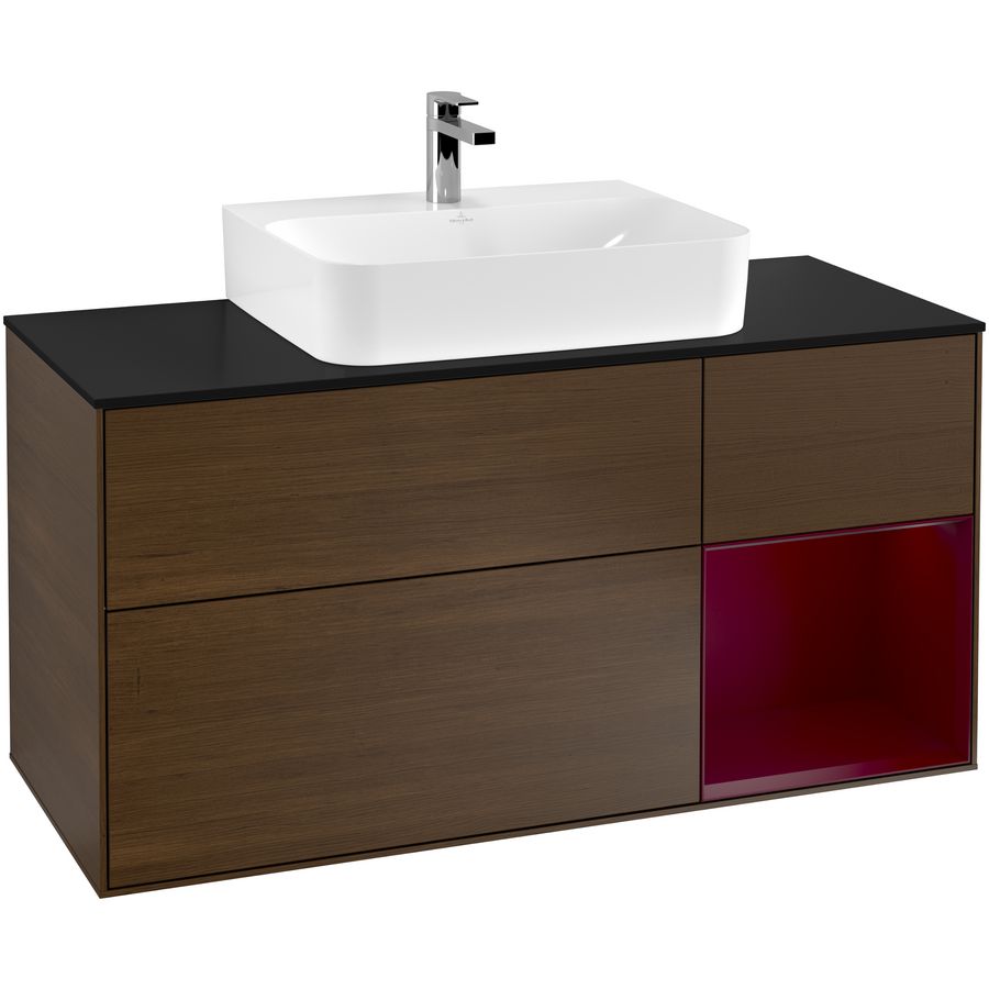 Wastafelonderkast Finion 1200x603x501mm W.Veneer G172HBGN