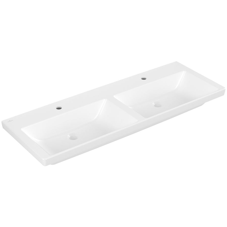 Dubbele meubelwastafel Subw3.0 1300x470mm StoneWhite CP 4A71D1RW