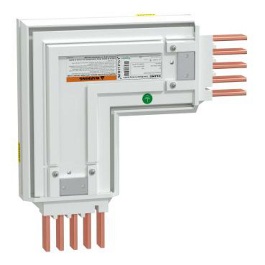 Elleboog, I-Line Track, 250A, koper, 3L+N+PE (PE=Kast), IP42