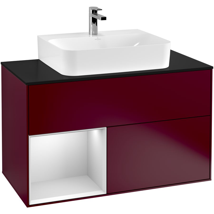 Wastafelonderkast Finion 1000x603x501mm Peony Matt Lacquer G112MTHB
