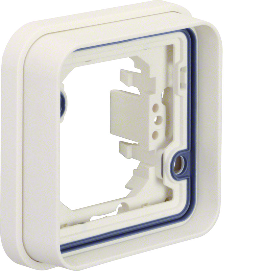 Afdekraam voor inbouwmontage 1-v W.1 polarwit