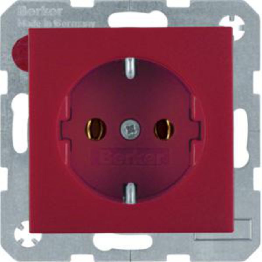 Wandcontactdoos RA steek berker S.1/B.3/B.7 rood mat