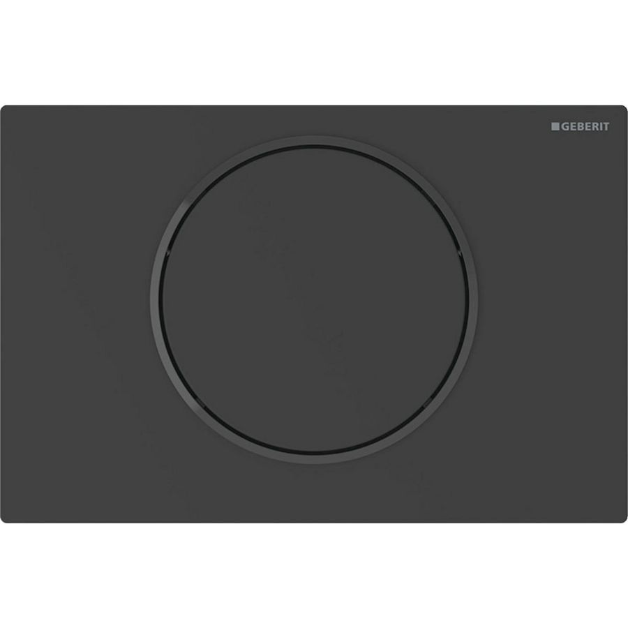 Bedieningsplaat 1-toets Sigma10 ROUND tbv reservoir 12cm armst 230V zwart tbv bekabelde armsteunbediening excl. trafo 12V
