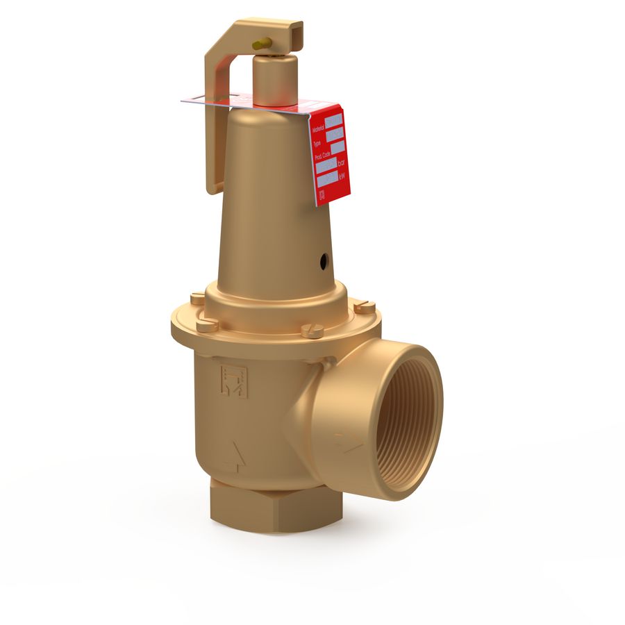 Veiligheidsventiel DUCO 1.1/2"bn. x 2"bn. K 949kW 3bar