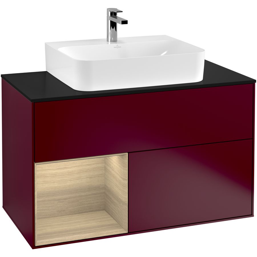 Wastafelonderkast Finion 1000x603x501mm Peony Matt Lacquer G112PCHB