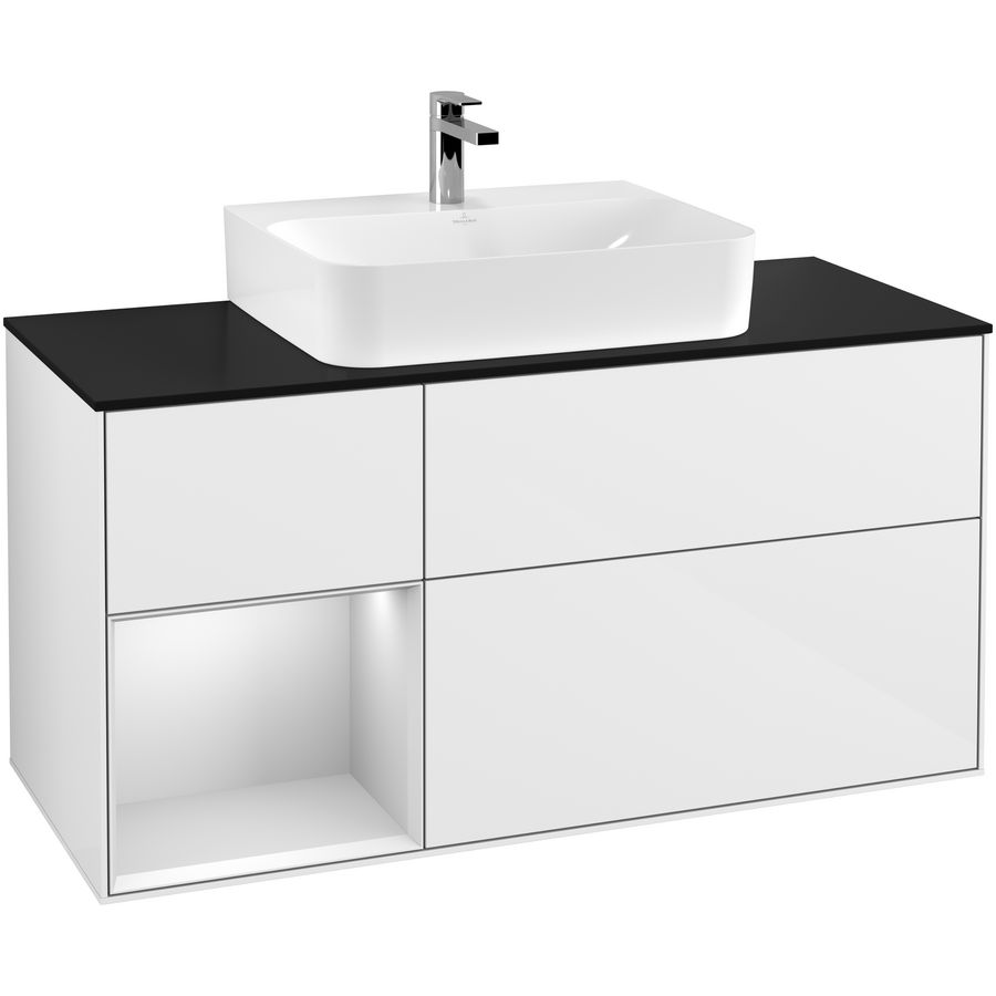 Wastafelonderkast Finion 1200x603x501mm G.White.L G162MTGF