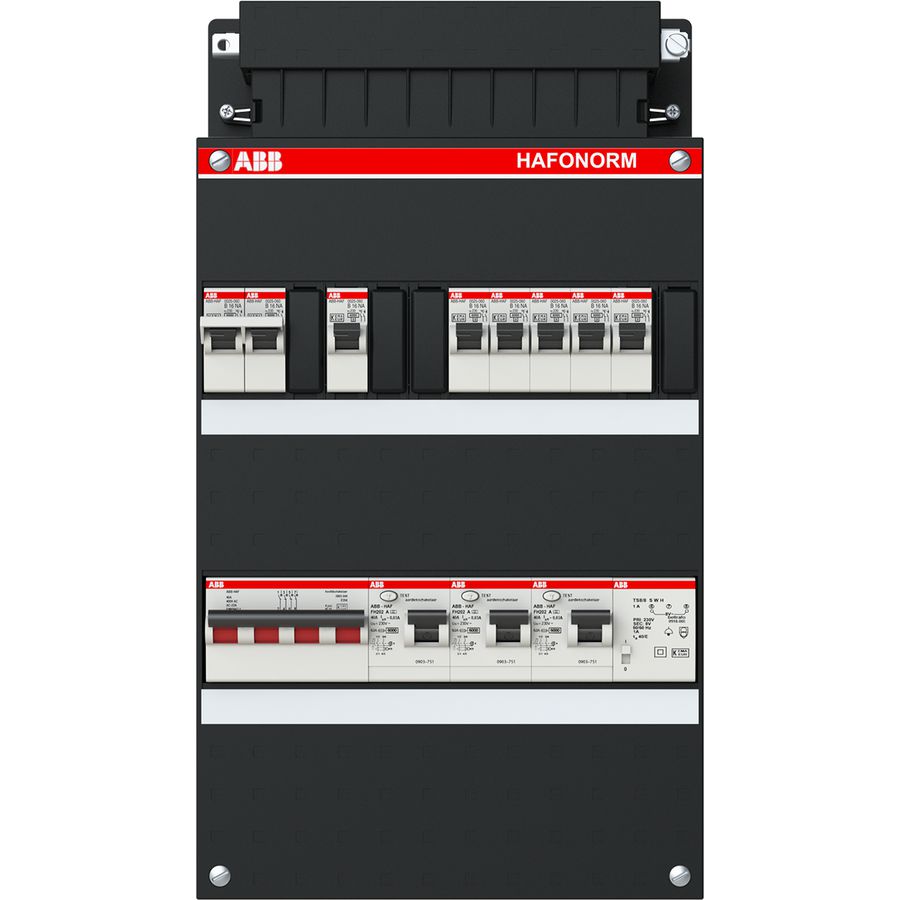 Installatiekast 6x achter 3x 30mA + FT + HS 3-f