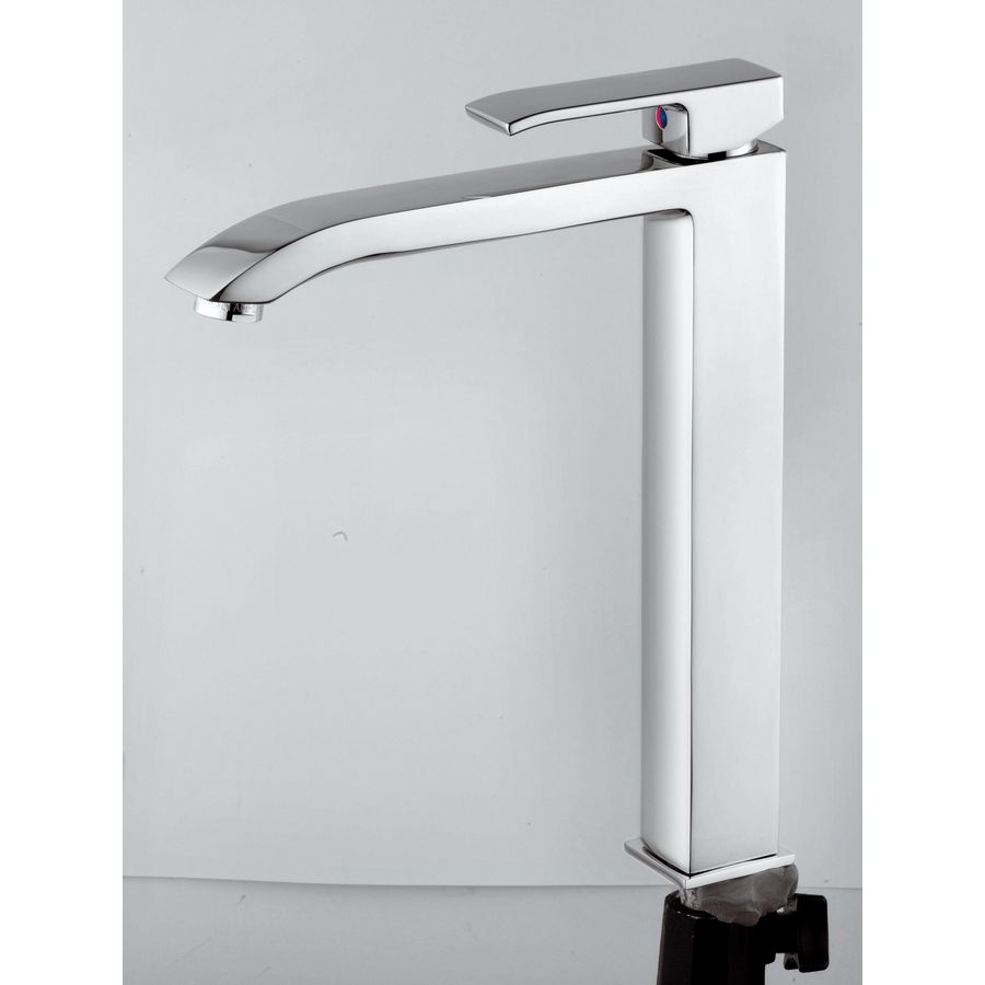 Wastafelmengkraan LEVEL 1-h highriser sprong 195mm met waste-inrichting chroom