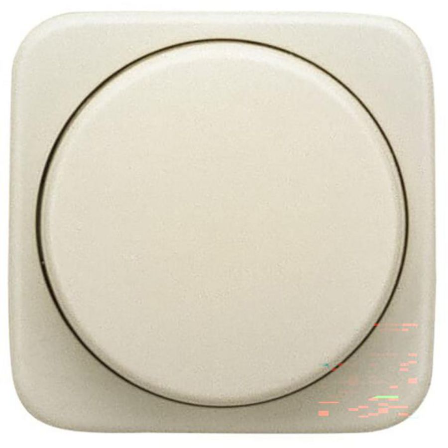 Centraalplaat + knop voor draaidimmer SI creme