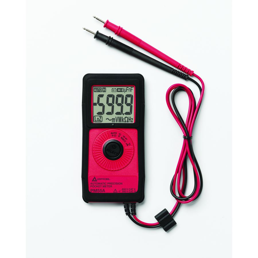 Beha-Amprobe PM55A pocket multimeter met meetsnoeren en tas