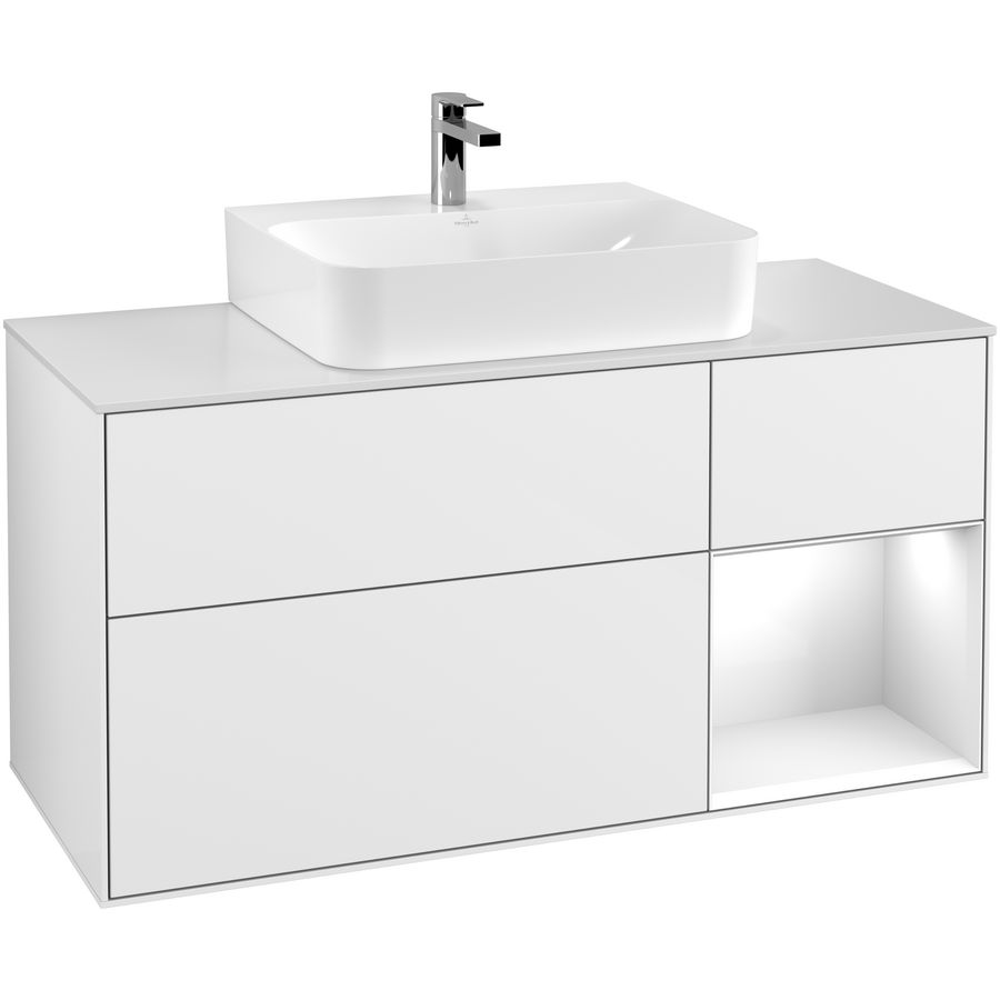 Wastafelonderkast Finion 1200x603x501mm G.White.L G171GFGF