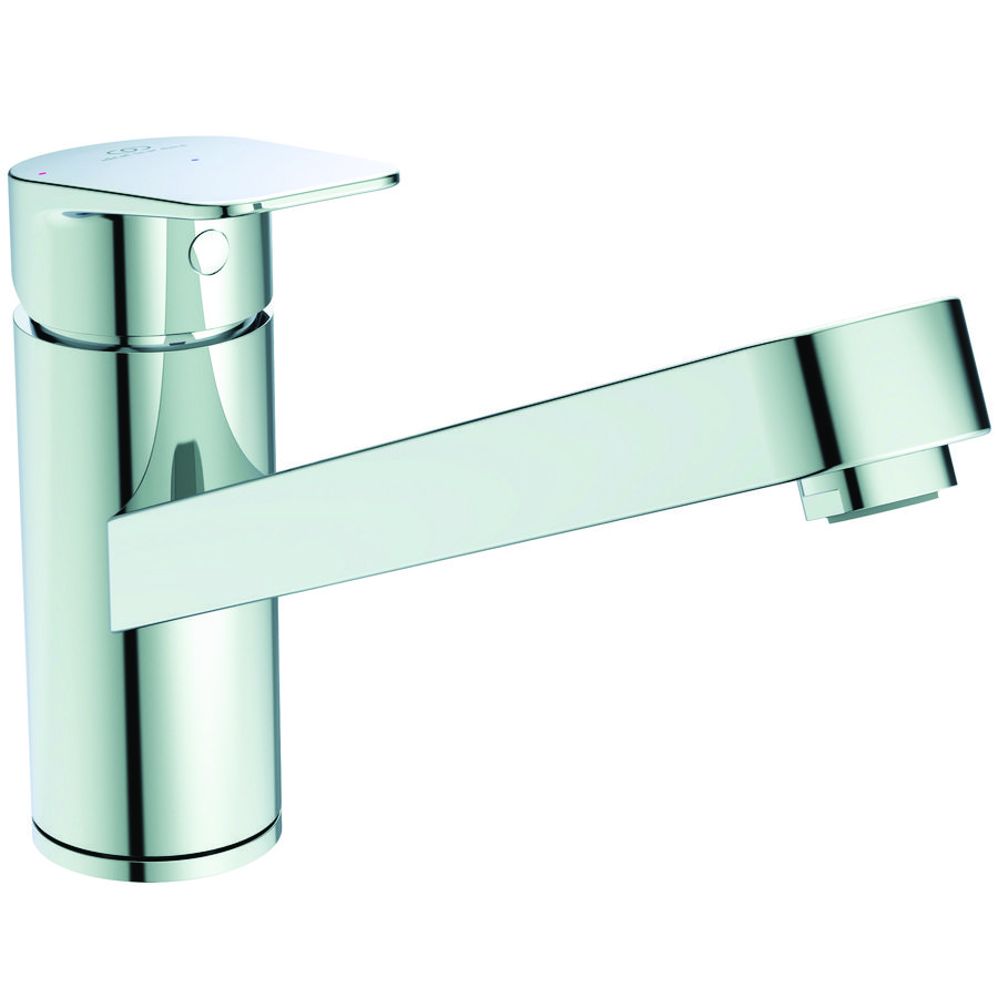 Keukenmengkraan laag m. draaibare buisuit Bluestart chroom Ceraplan