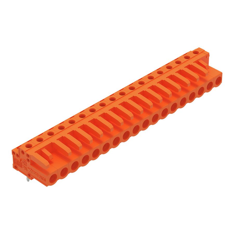 THT FE steker HA raster 5,08mm oranje 232-278 VVE=25