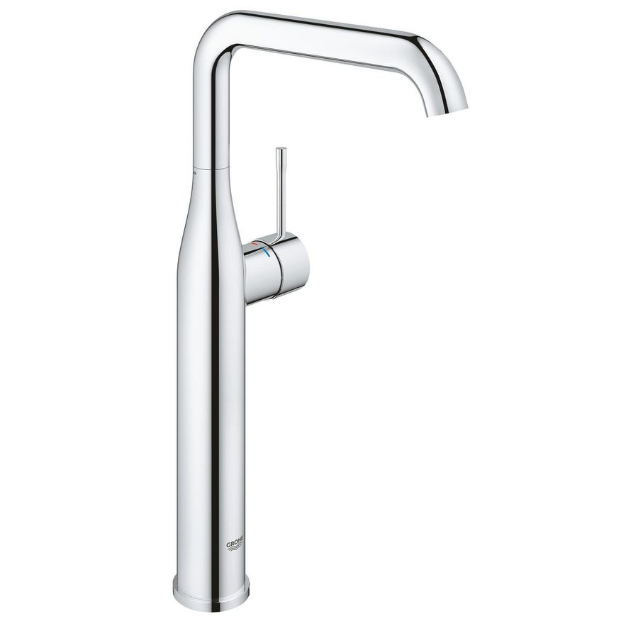Essence XL-size opzetwastafelmengkraan hoog chroom gladde body