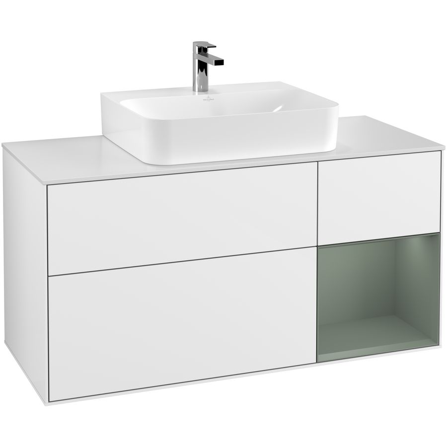 Wastafelonderkast Finion 1200x603x501mm G.White.L G171GMGF