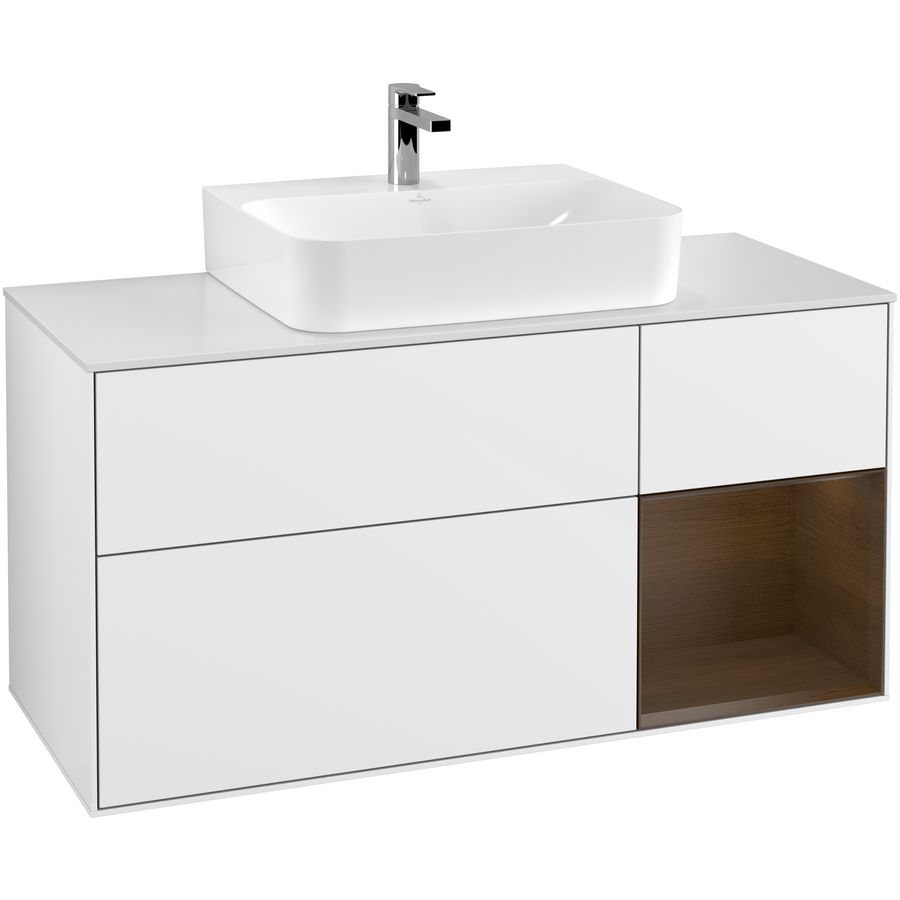 Wastafelonderkast Finion 1200x603x501mm G.White.L G171GNGF