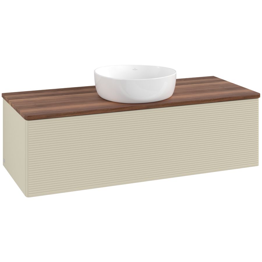 Wastafelonderkast Antao 1200x360x500mm S.Grey Matt Lacquer L32112HJ
