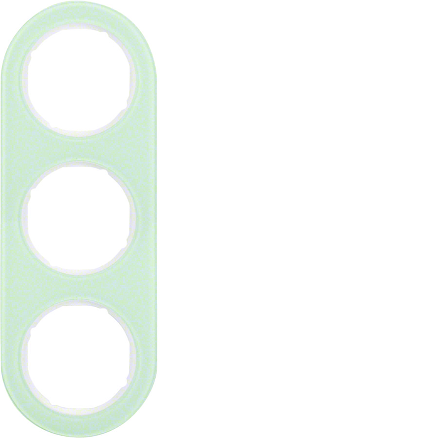 Afdekraam 3-v Serie R.classic Glas polarwit