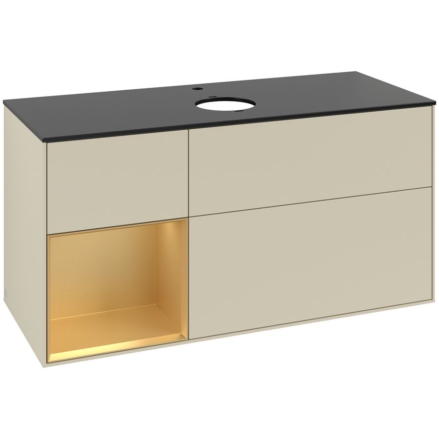 Wastafelonderkast Finion 1200x603x501mm S.Grey Matt Lacquer F822HFHJ