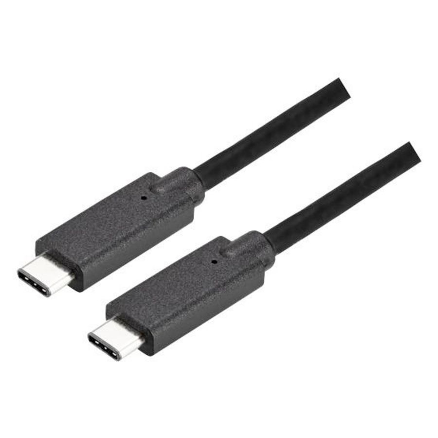 Koppelsnoer USB C/USB C 1m zwart
