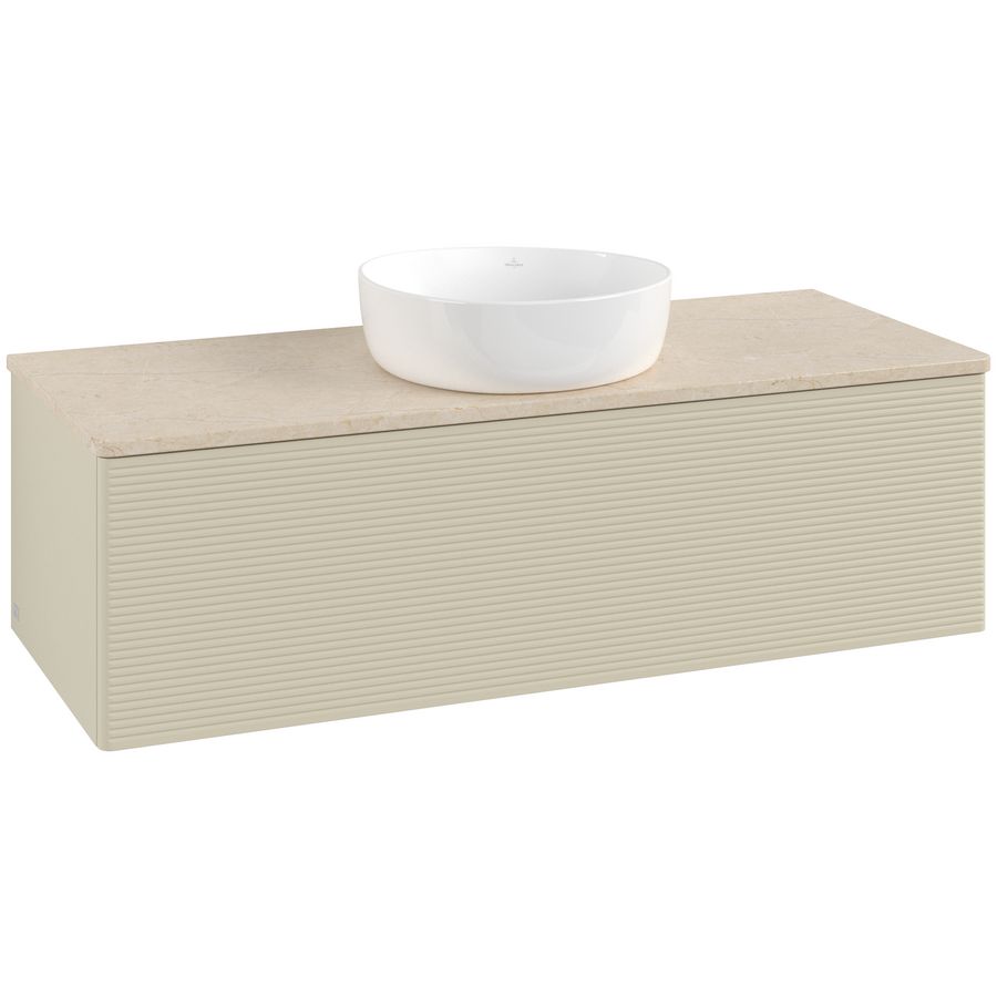 Wastafelonderkast Antao 1200x360x500mm S.Grey Matt Lacquer L32113HJ
