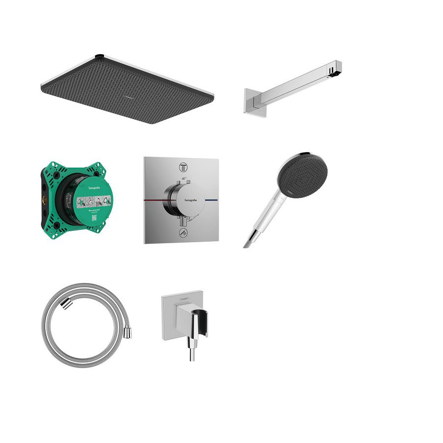 ShowerSet 210/340 1 straalsoort thermostaat inb Raindance Alive Q chroom