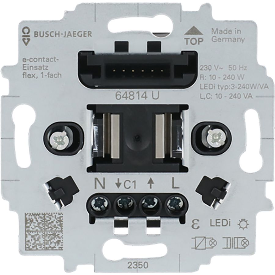 Flex e-contactsokkel 1-voudig (64814 U)