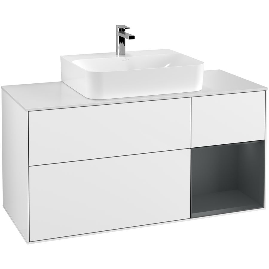 Wastafelonderkast Finion 1200x603x501mm G.White.L G171HGGF