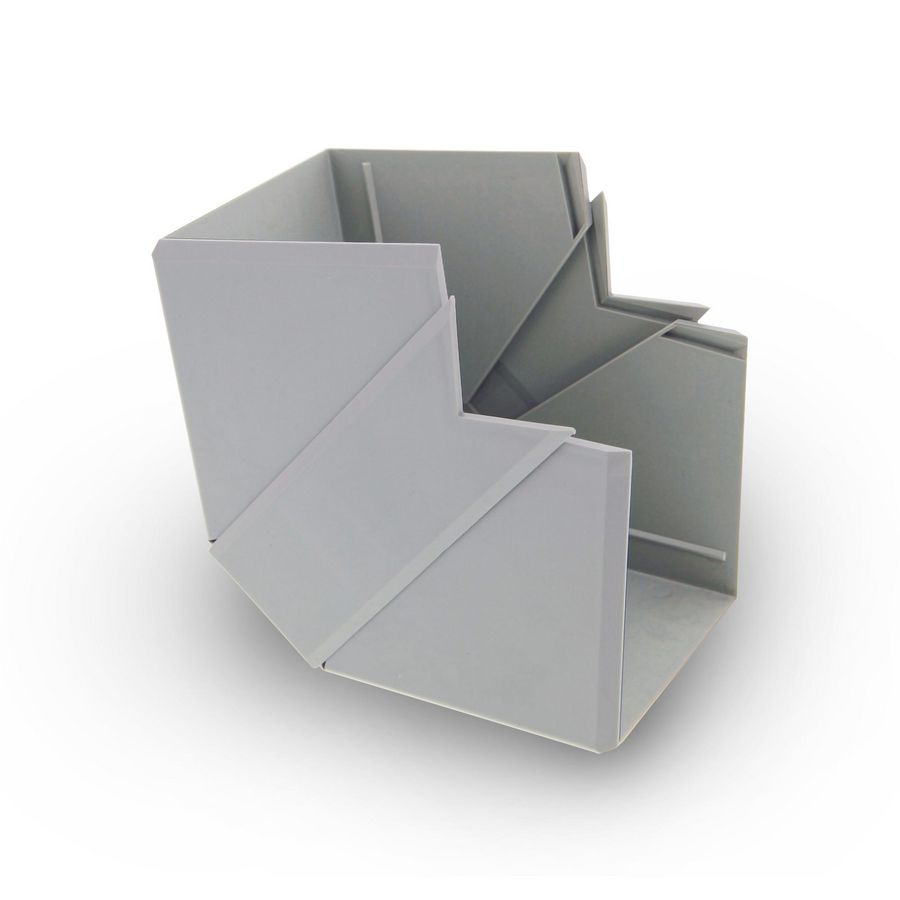 Buitenhoek 130X60mm grijs