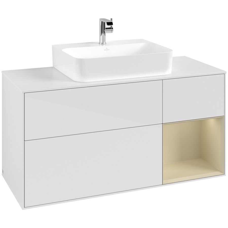 Wastafelonderkast Finion 1200x603x501mm G.White.L G171HJGF