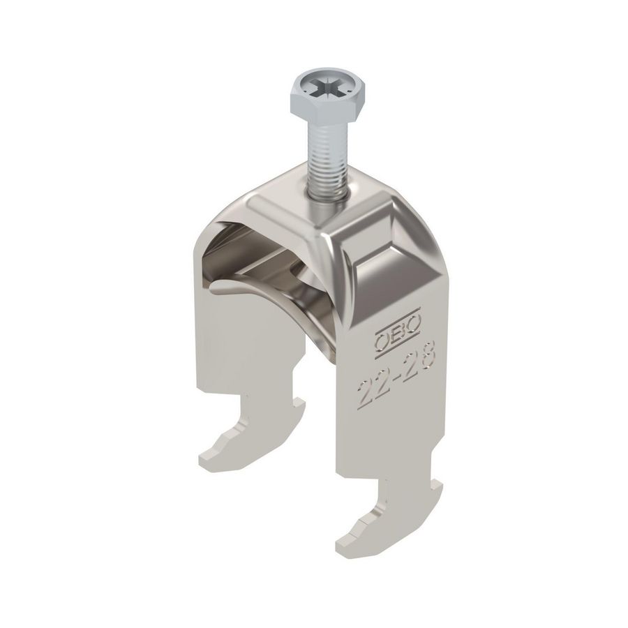 Beugelklem 2056 22-28mm rvs A2 1.4301 blank VVE=25