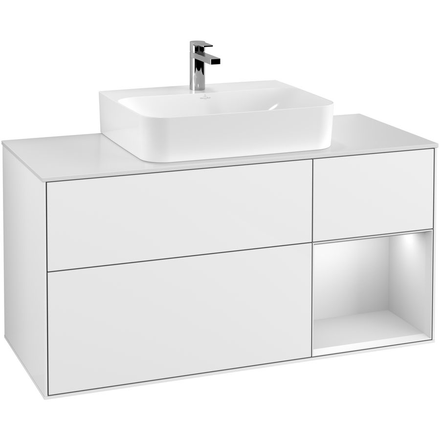 Wastafelonderkast Finion 1200x603x501mm G.White.L G171MTGF