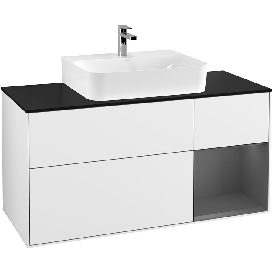 Wastafelonderkast Finion 1200x603x501mm G.White.L G172GKGF