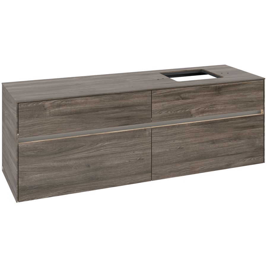 Wastafelonderkast Collaro 1600x548x500mm Sto.Oak C136B0RK