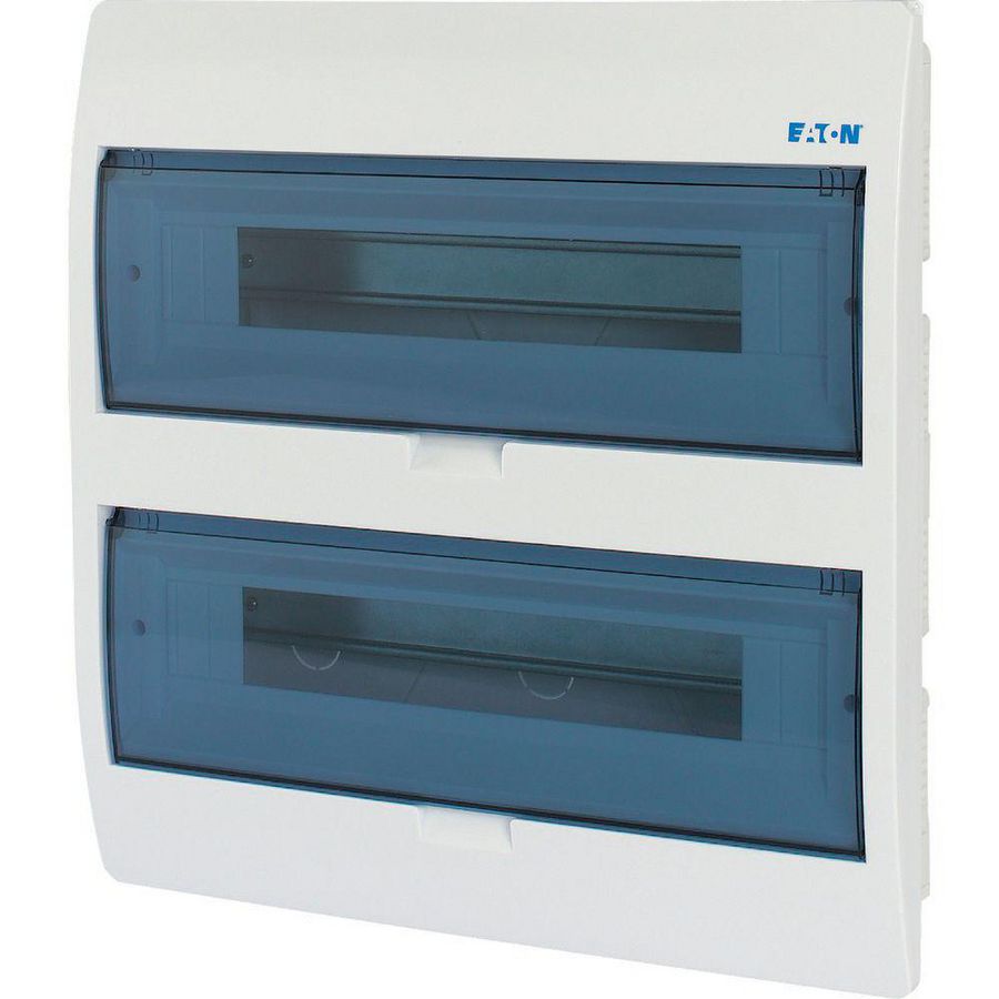 Installatiekast, inbouw, IP40, 2x18TE, deur transparant Eaton