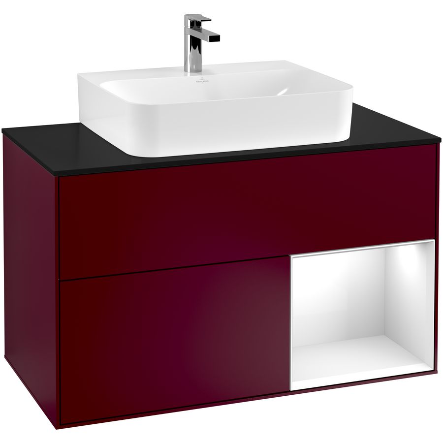 Wastafelonderkast Finion 1000x603x501mm Peony Matt Lacquer G122GFHB