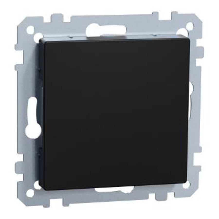 Blindplaat Gerecycled kunststof Mat zwart Systeem M