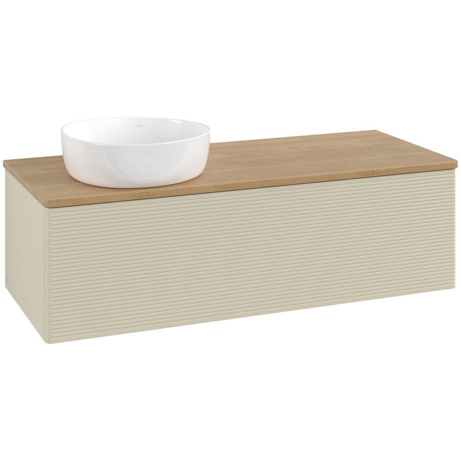 Wastafelonderkast Antao 1200x360x500mm S.Grey Matt Lacquer L33111HJ