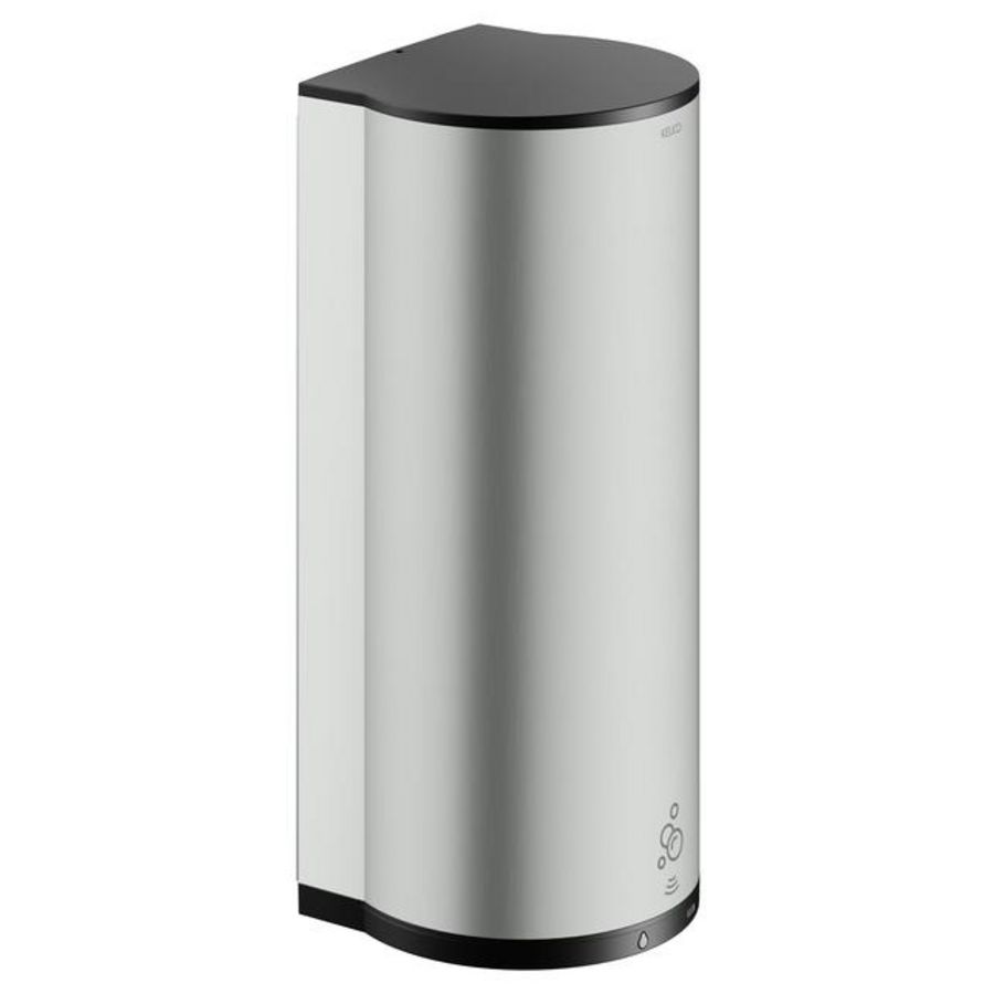 Schuimende lotiOndispenser roestvrij staal finish/zwart