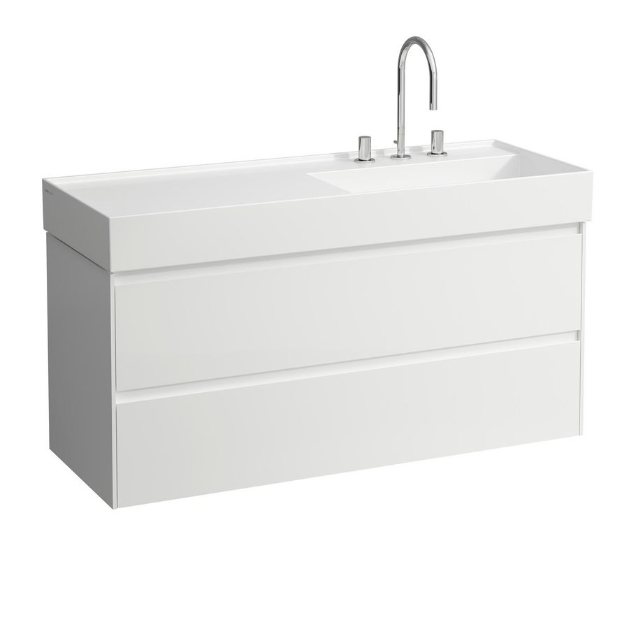 Lani badmeubel 1200 2 lade icm Kartell wastafel 813333 wit
