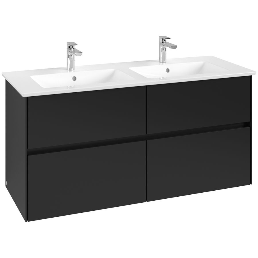 Wastafelonderkast Collaro 1261x610x480mm Volcano Black C147B0VL