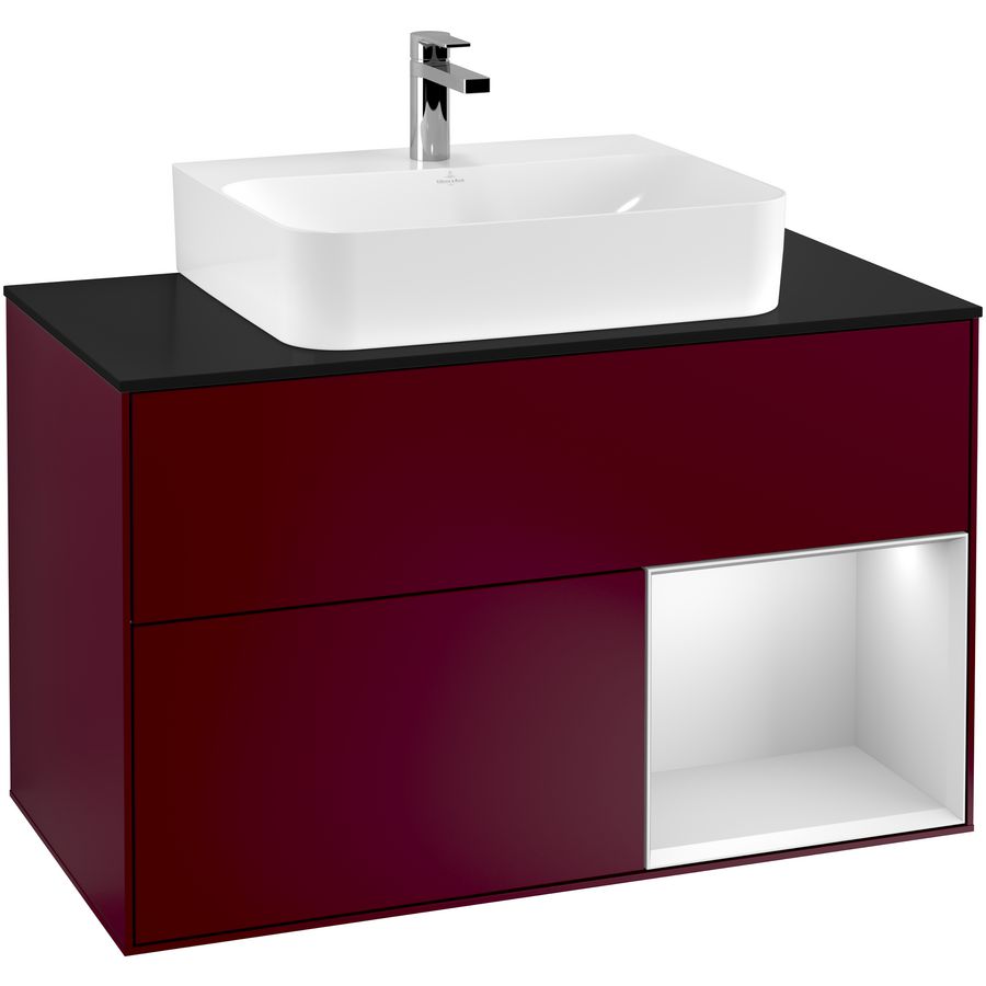 Wastafelonderkast Finion 1000x603x501mm Peony Matt Lacquer G122MTHB