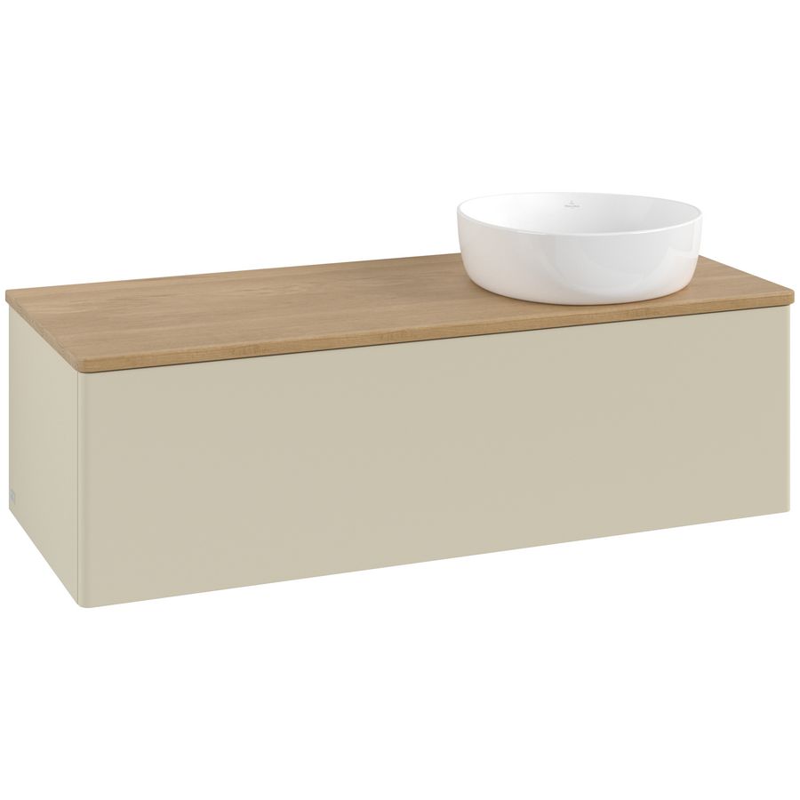 Wastafelonderkast Antao 1200x360x500mm S.Grey Matt Lacquer L34011HJ