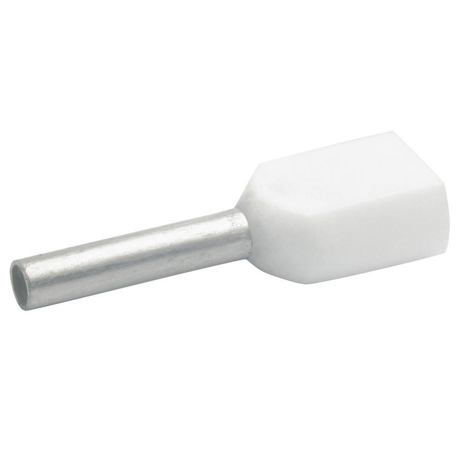 Adereindhuls dubbel wit 0,5mm² 8698 VVE=100