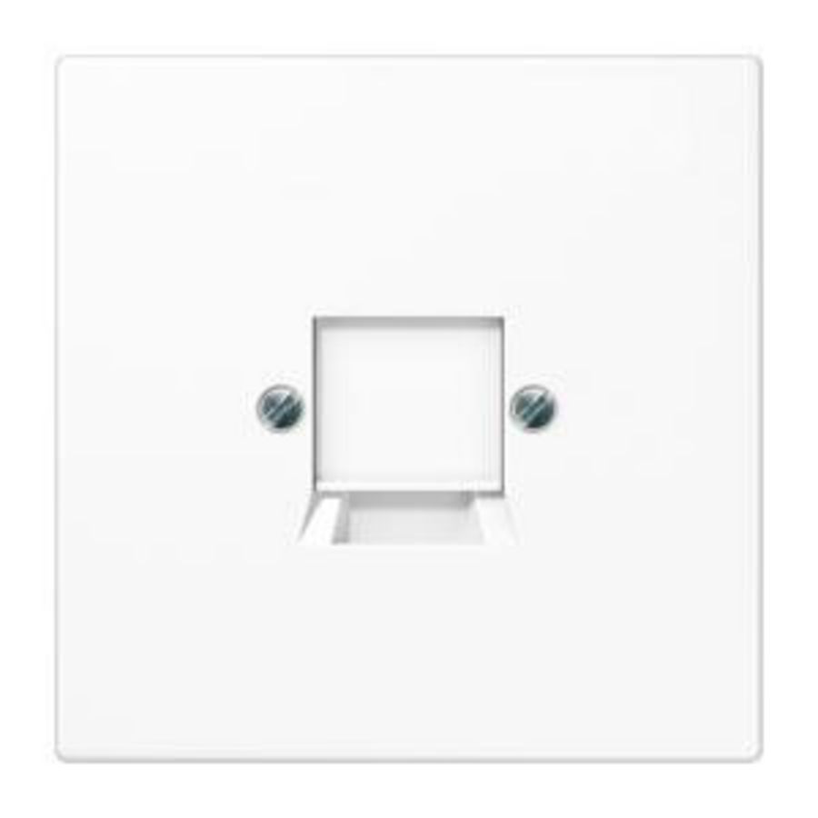 Afdekking a.wit v.mod.jack 1-voudig LS990 VVE=10